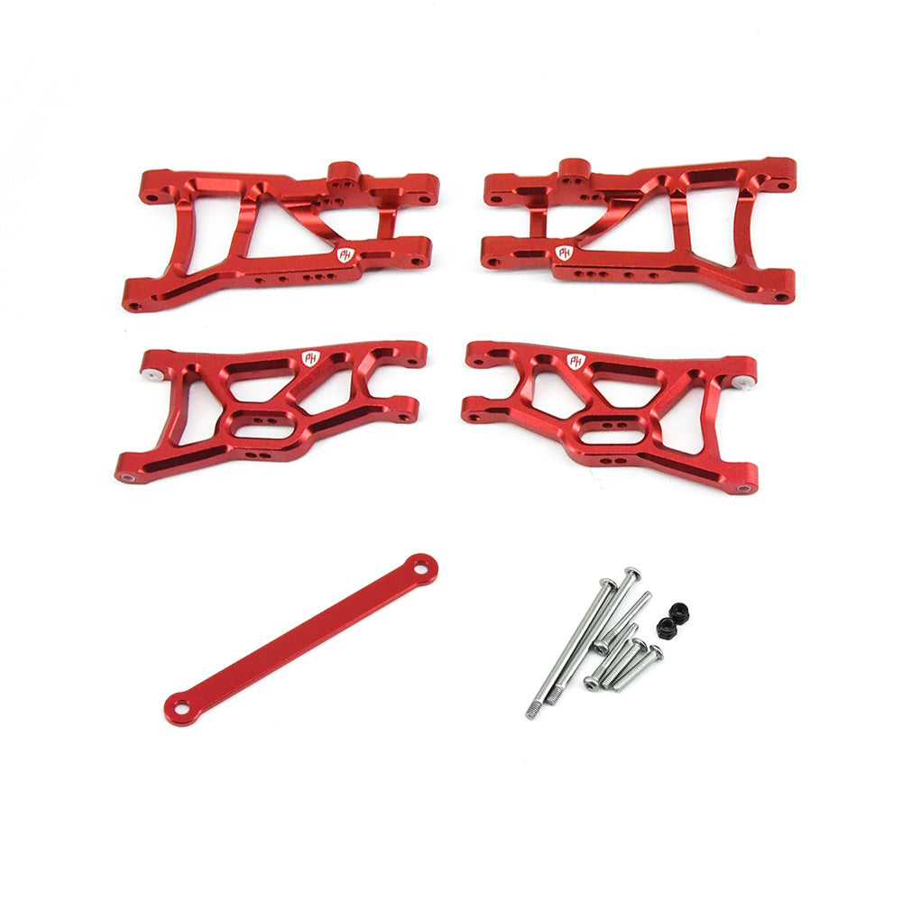 Powerhobby Aluminum Front / Rear Suspension A-Arms Red FOR Traxxas Slash 2WD