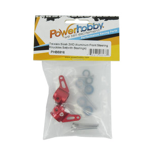 Powerhobby Oversized Aluminum Front Steering Knuckle FOR Traxxas Slash 2WD Stampede Bandit RED