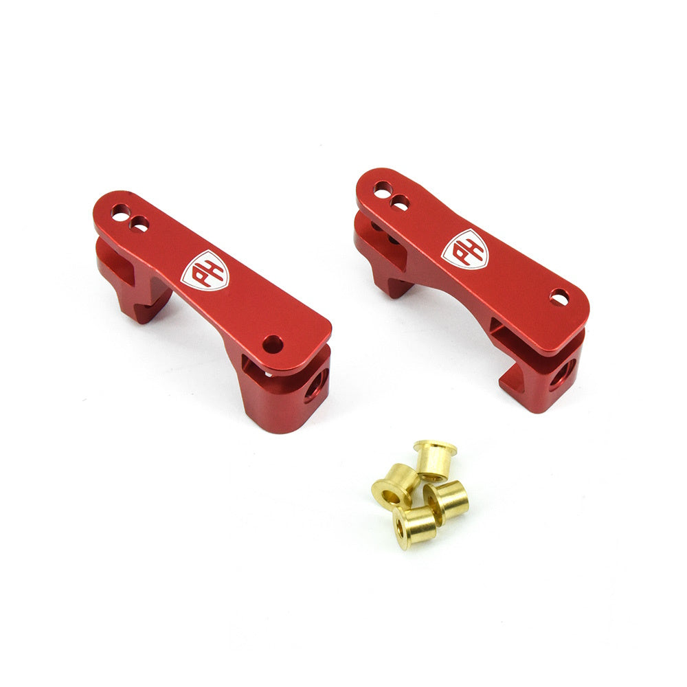 Powerhobby Aluminum Front Castor Blocks Red FOR Traxxas Slash 4WD / 4X4