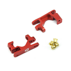 Powerhobby Aluminum Front Castor Blocks Red FOR Traxxas Slash 4WD / 4X4