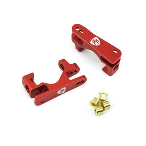 Powerhobby Aluminum Front Castor Blocks Red FOR Traxxas Slash 4WD / 4X4