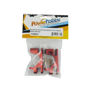 Powerhobby Aluminum Front Castor Blocks Red FOR Traxxas Slash 4WD / 4X4