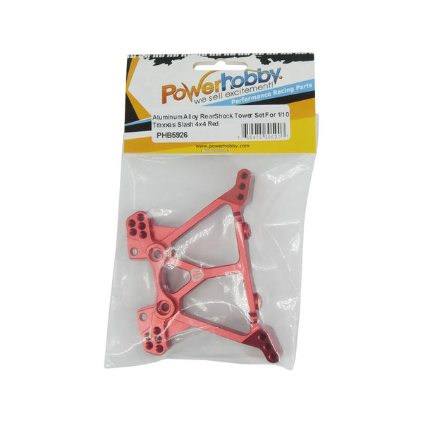 Powerhobby Aluminum Rear Shock Red FOR Traxxas Slash 4WD / 4x4