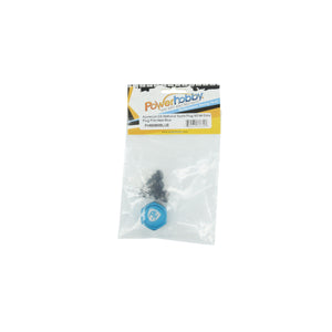 Powerhobby Aluminum Glow Plug Storage / Holder Blue