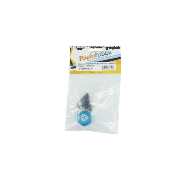 Powerhobby Aluminum Glow Plug Storage / Holder Blue