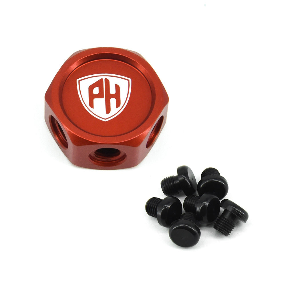 Powerhobby Aluminum Glow Plug Storage / Holder Red