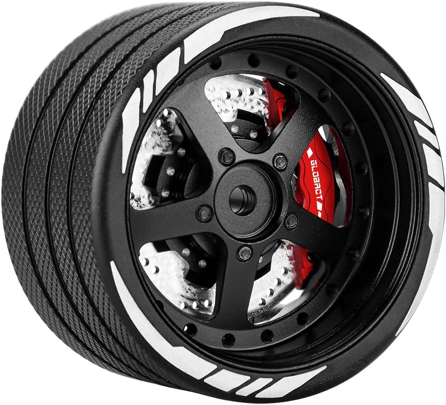 Powerhobby Aluminum RC Hnad Steering  Wheel w Brake Disk Black Flysky NB4