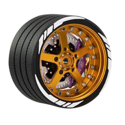 Powerhobby Aluminum RC Hnad Steering  Wheel w Brake Disk Gold Flysky NB4