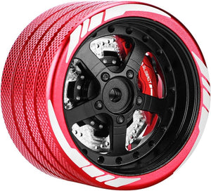 Powerhobby Aluminum RC Hnad Steering  Wheel w Brake Disk Red Flysky NB4