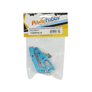 Powerhobby Aluminum Front Shock Tower Dampter Stay Blue Tamiya BB-01