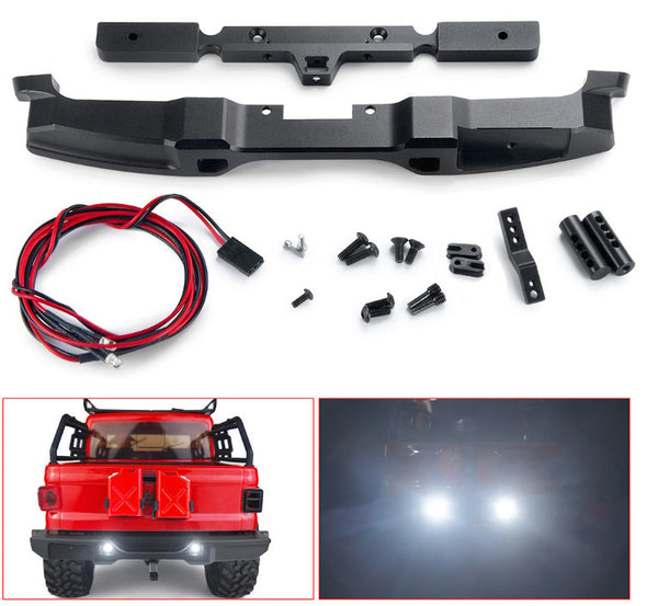 Powerhobby Rear Bumper with LED Light Axial SCX10 III