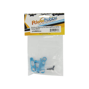 Powerhobby Aluminum Bellcrank / Steering Set Blue Tamiya BB-01