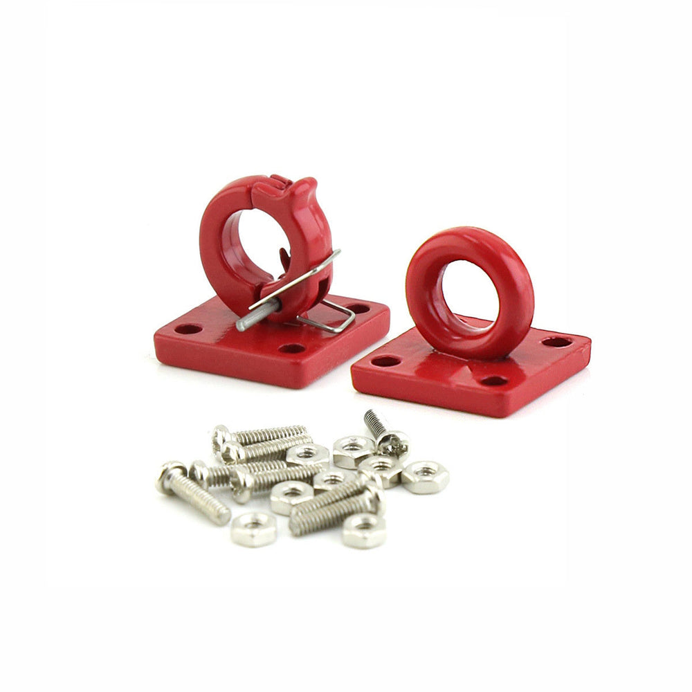 Powerhobby Metal Rescue Buckle Tow Hook Red 1/10 Rock Crawler