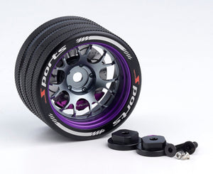 Powerhobby Aluminum Steering Wheel Purple Airtronics M12