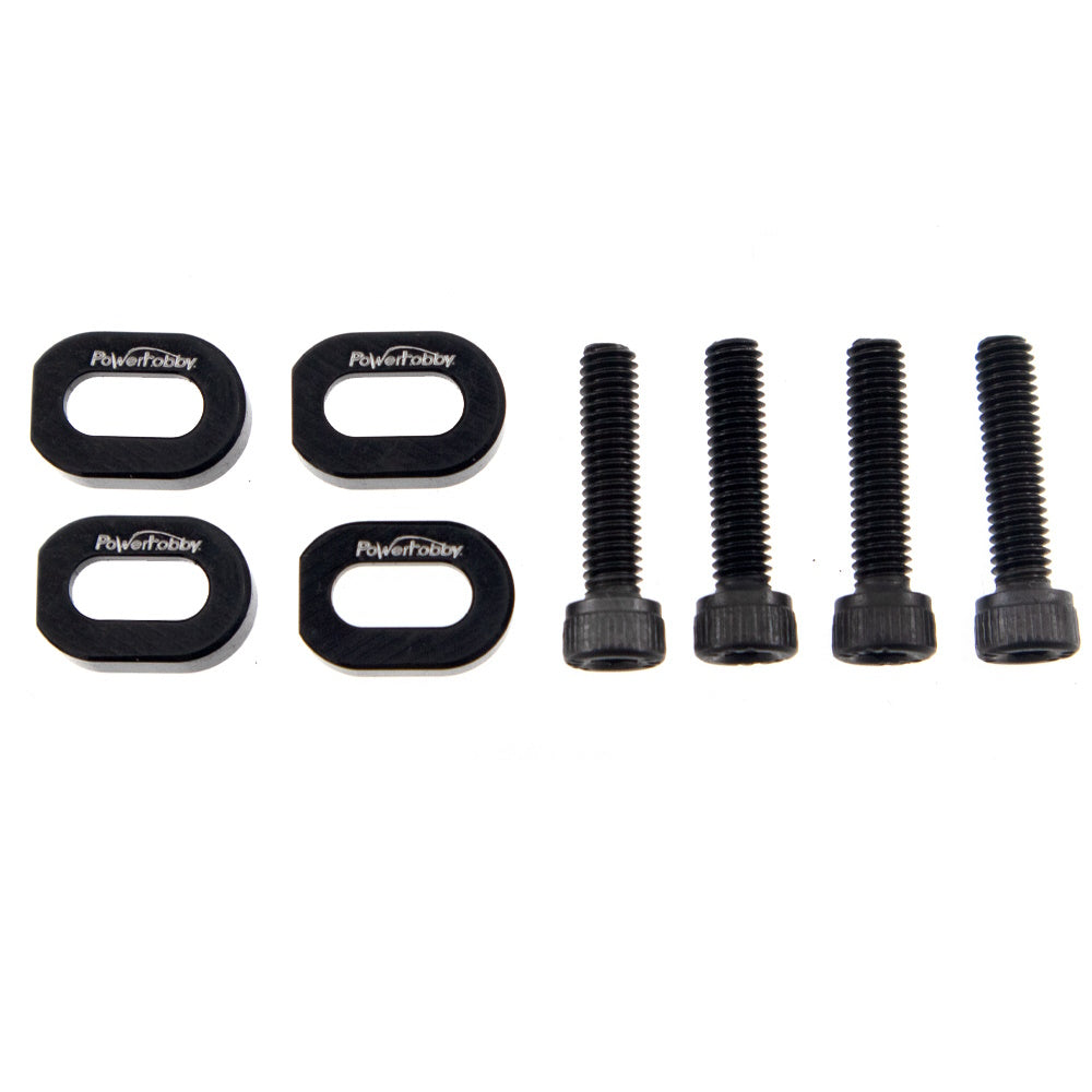 Powerhobby Motor Base Reinforcemnt Pad Black FOR Traxxas X-Maxx