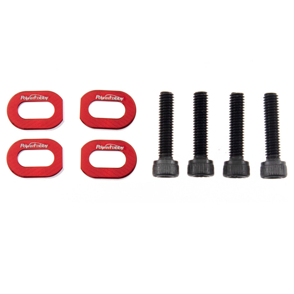 Powerhobby Motor Base Reinforcemnt Pad RED FOR Traxxas X-Maxx