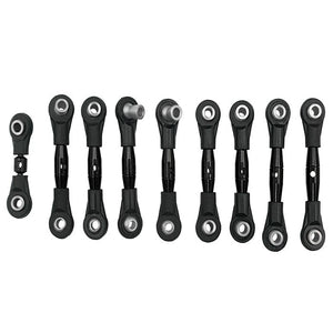 Powerhobby Aluminum Tie Rod & Steering Link Set Black FOR Traxxas 4-Tec 2.0