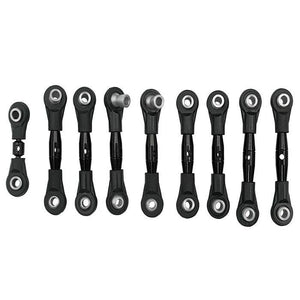 Powerhobby Aluminum Tie Rod & Steering Link Set Black FOR Traxxas 4-Tec 2.0