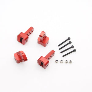 Powerhobby Aluminum Rear Link Riser AR45 Axles RED Axial SCX10 III