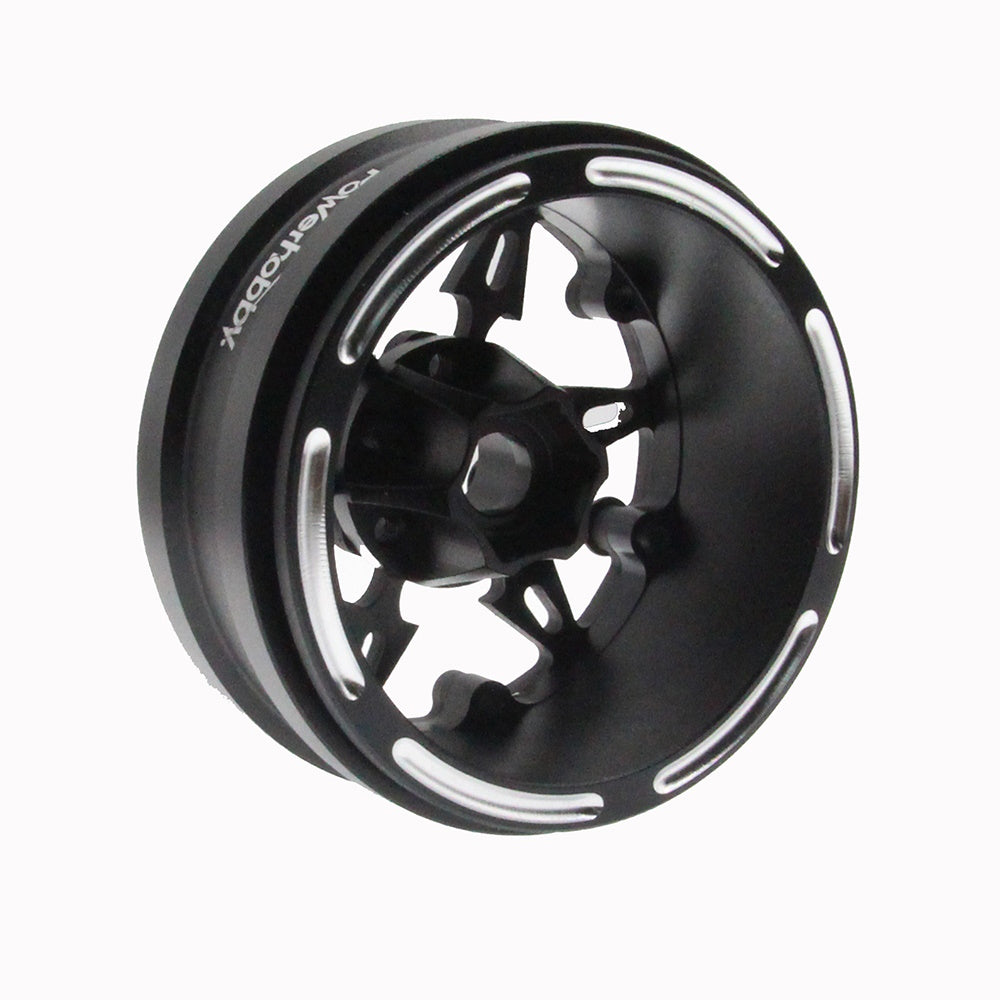 Powerhobby 1.9" Carbon Fiber Lightweight Beadlock Wheels E 1/10 Rock Crawler