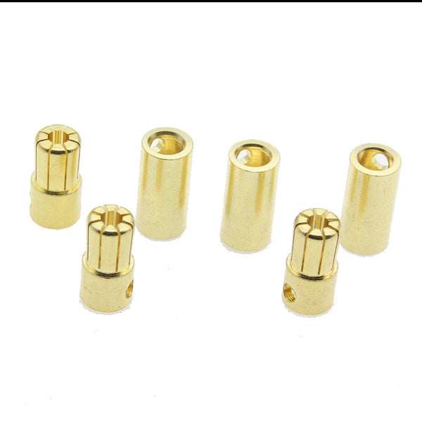Powerhobby High Current 6.5MM Bullet Connector 3 Pairs