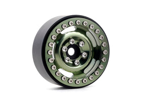 Powerhobby B6 Aluminum 1.9 Beadlock Wheels 9mm Hubs Green (4) 1/10 Rock Crawler