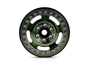 Powerhobby B6 Aluminum 1.9 Beadlock Wheels 9mm Hubs Green (4) 1/10 Rock Crawler