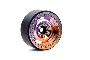 Powerhobby B6 Aluminum 1.9 Beadlock Wheels Orange / Purple (4) 1/10 Rock Crawler
