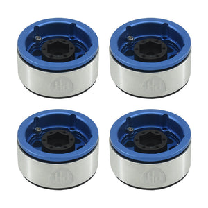 Powerhobby Aluminum 1.55" Beadlock Wheels Blue (4) 1/10 Rock Crawler