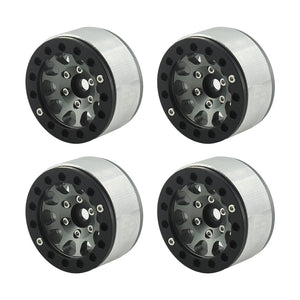 Powerhobby Aluminum 1.55" Beadlock Wheels Grey (4) 1/10 Rock Crawler