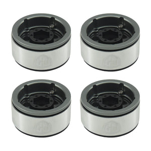 Powerhobby Aluminum 1.55" Beadlock Wheels Grey (4) 1/10 Rock Crawler