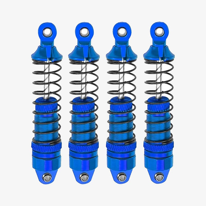 Power Hobby Aluminum Front & Rear Shocks, for Arrma Grom, Blue, 4pcs