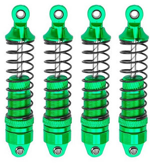 Aluminum Front & Rear Shocks, for Arrma Grom, Green, 4pcs