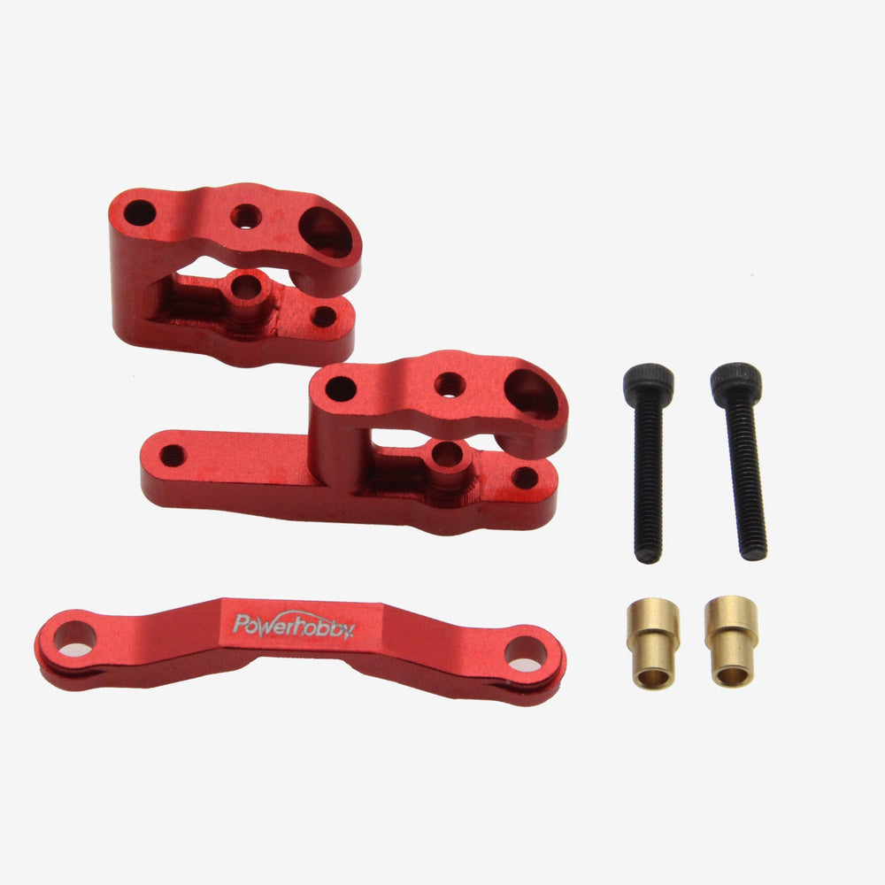 Powerhobby Aluminum Steering Set Red for Arrma GROM / Losi Nascar