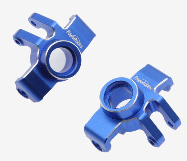 Powerhobby Aluminum Front Steering Knuckles Blue Arrma Granite / Typhon GROM — GROM Parts