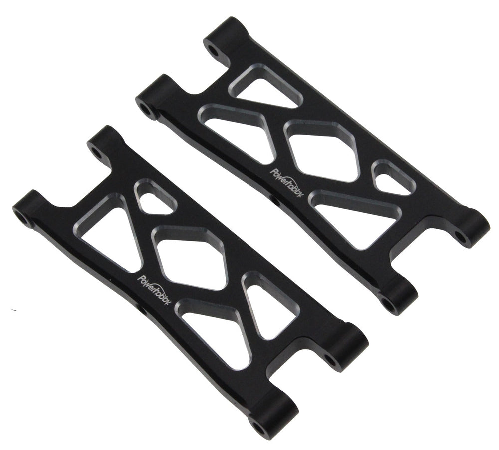 Powerhobby Aluminum Rear Lower Arms Black Arrma Granite / Typhon GROM