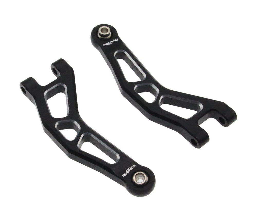 Powerhobby Aluminum Front Upper Arms Black for Arrma Granite / Typhon GROM
