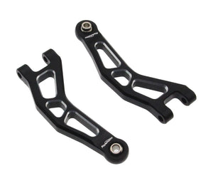 Powerhobby Aluminum Front Upper Arms Black for Arrma Granite / Typhon GROM