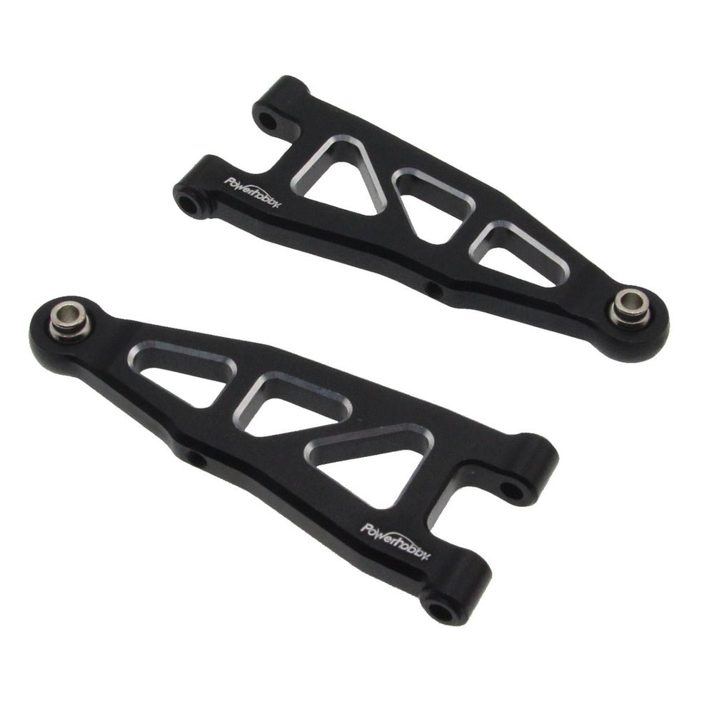 Powerhobby Aluminum Front Lower Arms Black Arrma Granite / Typhon GROM