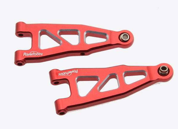 Powerhobby Aluminum Front Lower Arms Red Arrma Granite / Typhon GROM