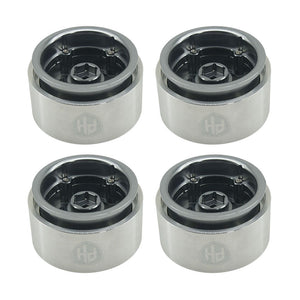 Powerhobby 1.9" 10MM Offset Aluminum Wheels Titanium (4) 1/10 Crawler