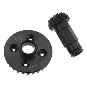 Hi Torque 30/12T Steel Helical Diff Ring/Pinion Gear Rear,
