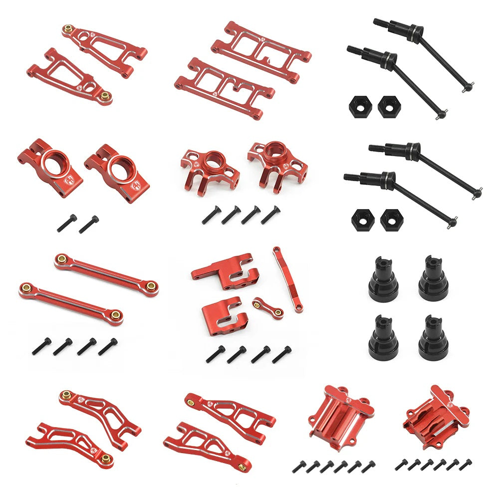Power Hobby Aluminum Upgrade Conversion Kit, Red, for Arrma Mojave