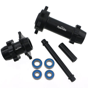 Powerhobby 7075 Aluminum Front & Rear Wheel Hubs Black Losi Promoto MX