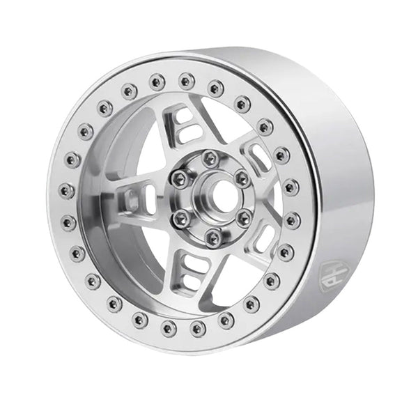 Powerhobby 2.2" Aluminum Wheels Silver (4) 1/10 Rock Crawler