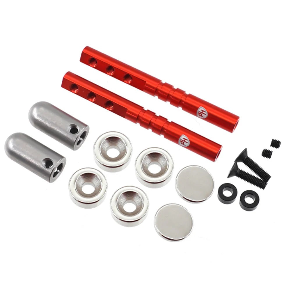 Power Hobby Magnetic Realistic Body Mounts Red, for 1/10 Car/Crawler
