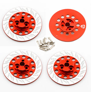 Dummy Disc Brake Hex Red, for Kyosho Fazer