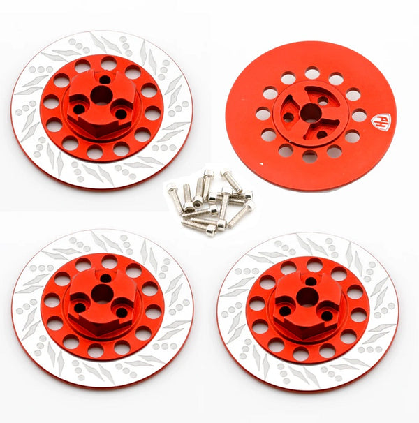 Dummy Disc Brake Hex Red, for Kyosho Fazer