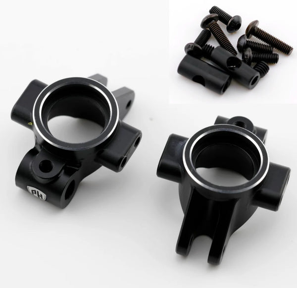 Aluminum HD Rear Hub Set, Black, for Kyosho Fazer / Mad