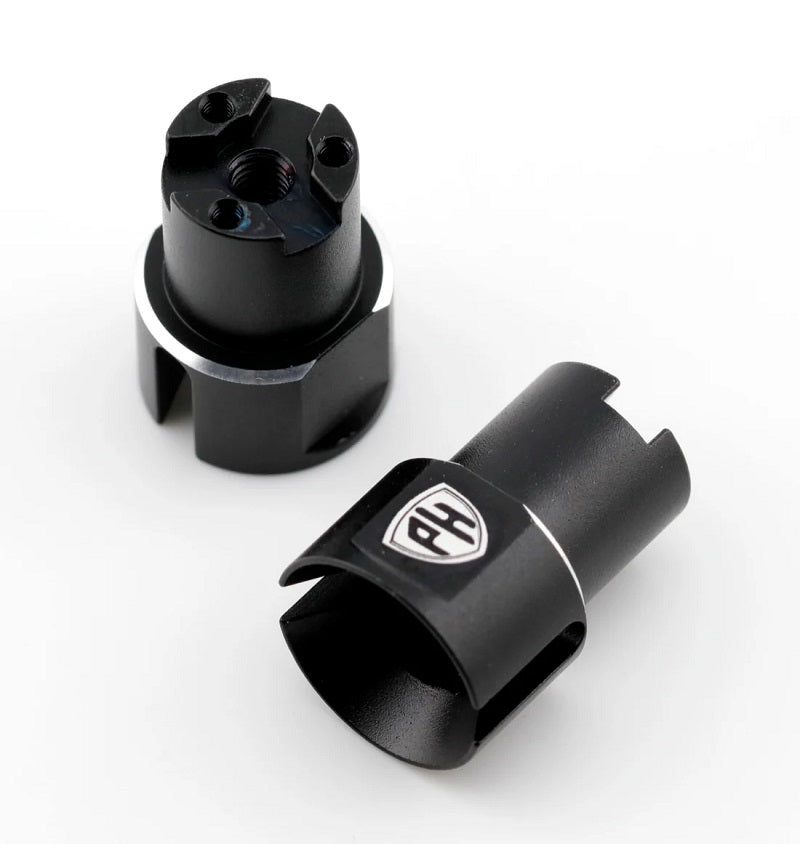 Power Hobby Aluminum Rear Wheel Shaft, Black, for Kyosho Fazer MK2